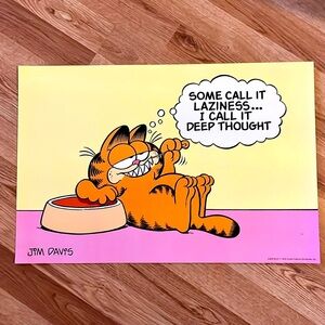 Vintage 1978 Garfield poster